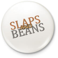 printfashion Slaps and Beans - Kitűző, hűtőmágnes - Fehér (16954868)
