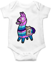 printfashion Fortnite Láma - Baba Body - Fehér (17025412)