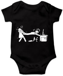 printfashion Csak még egy kört - Baba Body - Fekete (17038440)