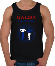 printfashion Salsa Cubana dancer S0201-forBlack - Férfi atléta - Fekete (16922024)