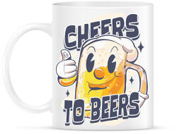 printfashion Cheers to beers - Bögre - Fehér (17119913)