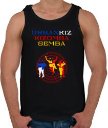 printfashion UrbanKiz Kizomba Semba táncos S0201-forBlack - Férfi atléta - Fekete (16924286)