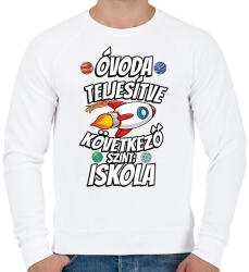 printfashion ÓVODA TELJESÍTVE - Férfi pulóver - Fehér (17486395)