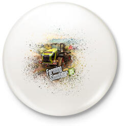 printfashion Farming simulator 2025 - Kitűző, hűtőmágnes - Fehér (16905606)