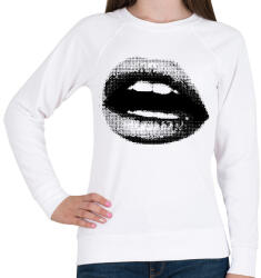 printfashion Dotted Lips - Női pulóver - Fehér (17393798)