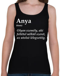 printfashion Anya főnév fehér - Női atléta - Fekete (17427354)