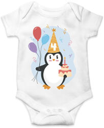 printfashion 4 éves szülinapos - Baba Body - Fehér (17065066)
