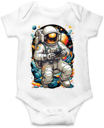 printfashion Űrhajós gamer - Baba Body - Fehér (17044242)