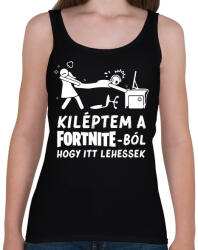 printfashion Fortnite - Női atléta - Fekete (17044544)