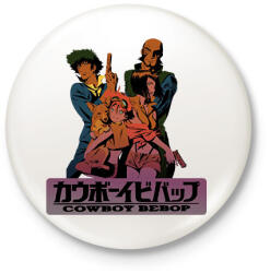 printfashion Cowboy Bebop Anime - Kitűző, hűtőmágnes - Fehér (17404132)