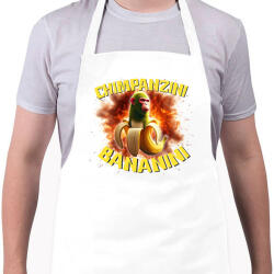 printfashion Chimpanzini Bananini - Kötény - Fehér (17438524)