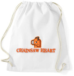 printfashion Chainsaw Heart - Sportzsák, Tornazsák - Fehér (17268864)