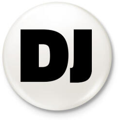 printfashion Dj - Kitűző, hűtőmágnes - Fehér (17365676)