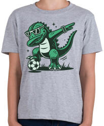 printfashion Focis dínó - Gyerek póló - Sport szürke (17143093)