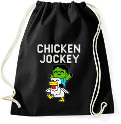 printfashion Minecraft- chicken jockey - Sportzsák, Tornazsák - Fekete (17423827)