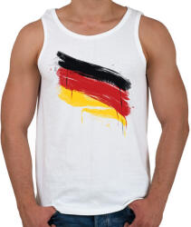 printfashion Német zászló - Férfi atléta - Fehér (17075488)