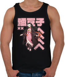 printfashion Demon Slayer Nezuko - Férfi atléta - Fekete (17406403)