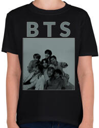 printfashion BTS 4 - Gyerek póló - Fekete (17022937)