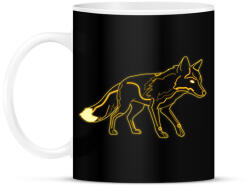 printfashion Neon Fox - Bögre - Fekete (17442460)