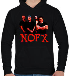 printfashion nofx - Férfi kapucnis pulóver - Fekete (16961680)