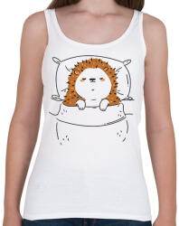 printfashion Alvó süni - Női atléta - Fehér (17120987)