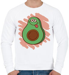 printfashion Avokádó - Férfi pulóver - Fehér (17046270)