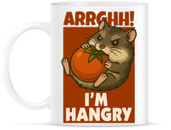 printfashion Hangry hamster - Bögre - Fehér (17428611)