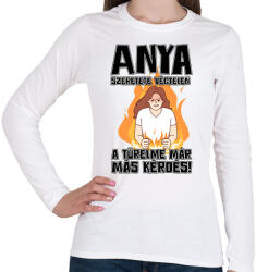 printfashion Anya szeretete végtelen - Női hosszú ujjú póló - Fehér (17318533)