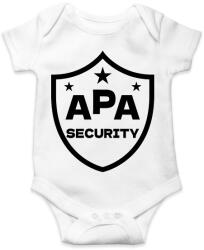 printfashion Apa security fekete - Baba Body - Fehér (17460545)