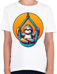 printfashion Aerial jóga - Gyerek póló - Fehér (16962636)