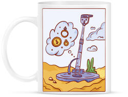 printfashion Fém detektor - Bögre - Fehér (17169836)