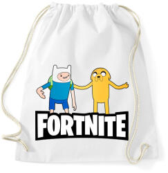 printfashion Jake és Finn Fortnite - Sportzsák, Tornazsák - Fehér (17449016)