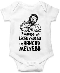 printfashion Te mondd hogy legénybúcsú a te hangod mélyebb - Baba Body - Fehér (17480016)
