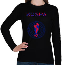 printfashion Konpa (Kompa) táncos S0201-ForBlackOnly - Női hosszú ujjú póló - Fekete (16923489)