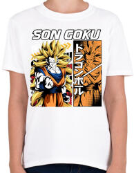 printfashion Son goku - Gyerek póló - Fehér (17415682)