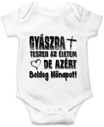 printfashion gyászba teszed az életem - Baba Body - Fehér (17296036)