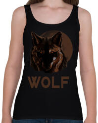 printfashion WOLF - Női atléta - Fekete (17472016)