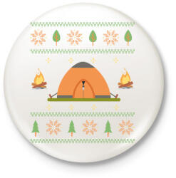 printfashion Kempinges csúnya pulcsi - Kitűző, hűtőmágnes - Fehér (17090688)