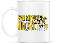 printfashion Szia bátyus! Helyzet? - Bögre - Fehér (17355755)