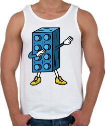 printfashion Lego dab - Férfi atléta - Fehér (17171802)