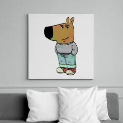 printfashion Just a chill guy - Vászonkép - Fehér (16956228)