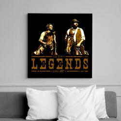 printfashion Bud Spencer Terence Hill Legends - Vászonkép - Fekete (16720365)