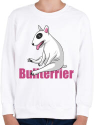 printfashion Bullterrier - Gyerek pulóver - Fehér (17294368)