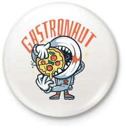 printfashion Gasztronauta - Kitűző, hűtőmágnes - Fehér (17235762)