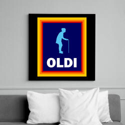 printfashion OLDI (n) - Vászonkép - Fekete (16908083)