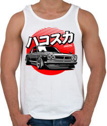 printfashion NISSAN SKYLINE GT-R - Férfi atléta - Fehér (17392366)