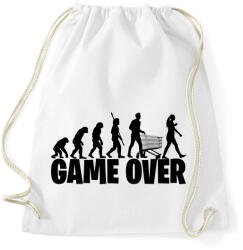 printfashion Game over evolúció fekete - Sportzsák, Tornazsák - Fehér (17471188)