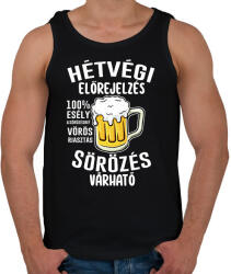 printfashion Hétvégi előrejelzés - Férfi atléta - Fekete (16924722)
