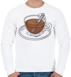 printfashion Chilles kávé - Férfi pulóver - Fehér (17092752)