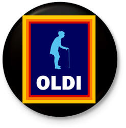 printfashion OLDI (n) - Kitűző, hűtőmágnes - Fekete (16908073)